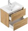 Badmöbelset Taifun 70cm 2tlg mit Spiegelschrank eiche gold : Eiche Gold Bild 3