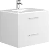Vente-unique - KAYLA Bathroom furniture set Holz, Platte Weiß - B 45 cm x H 47 cm x L 60 cm Bild 4