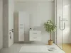 Vente-unique - KAYLA Bathroom furniture set Holz, Platte Weiß - B 45 cm x H 47 cm x L 60 cm Bild 2