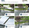 HOME DELUXE Garten-Sitzgruppe ausziehbar SOL MADERA - 180/240 x 90 cm 10 Stühle Bild 3