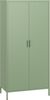 skølm 'Atria' Kleiderschrank, Metall, 170x45x80 cm, grün, Garderobe mit 4 Fächern und 2 Kleiderstangen Bild 2