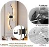 Rosnek Wandleuchte Kabellose LED Wandleuchte, wiederaufladbar, dimmbar mit Fernbedienung, LED fest integriert, 3000–6000K stufenlos, Touch-Steuerung, für Wohnzimmer & Schlafzimmer Bild 3