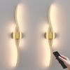 Rosnek Wandleuchte Kabellose LED Wandleuchte, wiederaufladbar, dimmbar mit Fernbedienung, LED fest integriert, 3000–6000K stufenlos, Touch-Steuerung, für Wohnzimmer & Schlafzimmer Bild 5