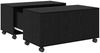 vidaXL Couchtisch Schwarz Eichen-Optik 75 x 75 x 38 cm Holzwerkstoff 875482 Bild 2