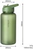 Vinsun Trinkflasche Sportflasche mit Strohhalm 1L - Wasserflasche Tritan auslaufsicher, BPA frei, Bruchsicher, geruchs- & geschmacksneutral, geringes Gewicht Bild 4