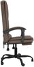 vidaXL Bürostuhl mit Massagefunktion Braun Kunstleder, Drehbar [349668] Bild 3