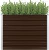 vidaXL Hochbeet Braun 100 x 100 x 77 cm Verzinkter Stahl 45712 Bild 2