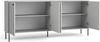 AX LIVING Kommode Modern Irelis 207 cm Grau Schwarz Industrial Bild 2