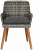 vidaXL Gartenstuhl mit Kissen 2 pcs Grau 62,5 x 55 x 82 cm Poly-Rattan 42006214 Bild 5