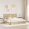 vidaXL Aufbewahrungsbett Sonoma-Eiche 180 x 200 cm Holzwerkstoff 3411879 Bild 3