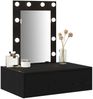 vidaXL Schminktisch mit Speicher Schwarz 60 x 40 x 70 cm Holzwerkstoff 865218 Bild 3