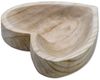 Spetebo Dekoschale Holz Dekoschale Herz natur - 21 cm (Stück, 1 St, Holzschale), Tisch Deko Obst Schale Bild 2