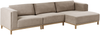 Ecksofa 5-Sitzer VENG Stoff Taupe linksseitig Bild 4