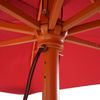 Sonnenschirm Florida, Gartenschirm Marktschirm, 3x4m Polyester/Holz 6kg ~ bordeaux Bild 5