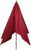 Sonnenschirm Florida, Gartenschirm Marktschirm, 3x4m Polyester/Holz 6kg ~ bordeaux Bild 4