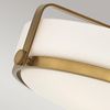 Elstead Lighting Harper Deckenleuchte Semi-Flush Medium 3-Light Messing Opalglas E27 Bild 4