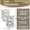 LS-LebenStil Wäschekorb Wäschesack Canvas Laundry 50cm Faltbar Wäschesammler (Vintage 62L Faltbar Wäschetruhe Wäschebox Wäschesammler, 1 St, Wäschesortierer Aufbewahrungsbox für Kleidung Handtücher Spielzeug) Bild 2