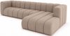 Kaiser Möbel Ecksofa Moderne aus Veloursstoff Salvador Grand L 318 cm, Ecksofa, Tiefe Sitzflächen,Premium-Velours Salvador,Design Soft-Cube Bild 3