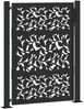 vidaXL Gartentor Schwarz 100x125 cm Stahlblatt-Design 4100960 Bild 2