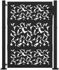 vidaXL Gartentor Schwarz 100x125 cm Stahlblatt-Design 4100960 Bild 3