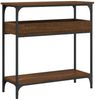 vidaXL Konsolentisch mit Ablage Braun Eichen-Optik 75x29x75cm 837716 Bild 2