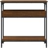 vidaXL Konsolentisch mit Ablage Braun Eichen-Optik 75x29x75cm 837716 Bild 4
