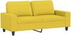 vidaXL 3-tlg. Sofagarnitur Hellgelb Stoff 3201895 Bild 4