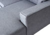 Ecksofa mit Bettkasten HWC-L16, Couch Sofa L-Form, Liegefläche links/rechts Nosagfederung Stoff/Textil 290cm ~ grau Bild 4