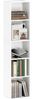 HOMCOM Bücherregal freistehendes Standregal mit verstellbaren Regalböden, Aktenregal für Wohnzimmer, Schlafzimmer, Büro 1-tlg, 30 x 24 x 133,5 cm, weiß Bild 4