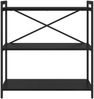vidaXL Bücherregal Schwarz Eichen-Optik 80 x 30 x 85 cm Holzwerkstoff 868425 Bild 5