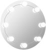 vidaXL Wandspiegel mit LED-Beleuchtung Rund Glas 3078640 Bild 2