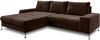AX LIVING Eckschlafcouch mit Bettkasten Artemia 275 cm Braun Samt L Bild 2