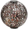 Dehner LED Solarleuchte Solarkugel Luanda, Ø 30/40 cm, Metall, Warmweiß, Kugel mit LED-Licht, Solar betrieben, 8 Stunden Leuchtdauer Bild 4