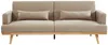 Vente-unique - Schlafsofa Klappsofa 3-Sitzer - Stoff - Beige - ESME Bild 2