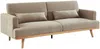 Vente-unique - Schlafsofa Klappsofa 3-Sitzer - Stoff - Beige - ESME Bild 3