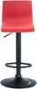 CLP Barhocker Hover Kunststoff mit Metall-Gestell,rot Metall matt schwarz Bild 3