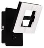 LED Wandstrahler Schwarz / Weiß mit Schalter, Spot geteilt, Breite 10cm Bild 4