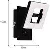 LED Wandstrahler Schwarz / Weiß mit Schalter, Spot geteilt, Breite 10cm Bild 3