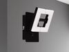 LED Wandstrahler Schwarz / Weiß mit Schalter, Spot geteilt, Breite 10cm Bild 2