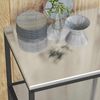 Küchenaufbewahrung, BuffetSchrank mit Regal Silber 60x50x92 cm Stahl Bild 5