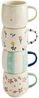Next Becher 4er-Set Maisie Stapeltassen mit Blumenmuster, 1-tlg, Steingut Bild 1