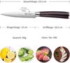 Kochmesser Allzweckmesser 13 cm Profi Küchenmesser Edelstahl Ergonomischer Griff Bild 3