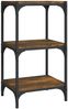 vidaXL Bücherregal Räuchereiche 40x33x70,5 cm Holzwerkstoff und Stahl 819309 Bild 2