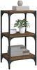 vidaXL Bücherregal Räuchereiche 40x33x70,5 cm Holzwerkstoff und Stahl 819309 Bild 4