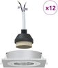 vidaXL Spotlight 12 pcs Silber 9 x 9 x 2 cm Aluminium 4108156 Bild 4