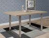 Esstisch >TABLES< Sonoma Eiche Dekor, U-Metallgestell rohstahl - 160x74,7x90cm (BxHxT) Bild 2