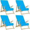 vidaXL Strandtücher 4 Stk. Türkis 60x135 cm Stoff 400 GSM 3157060 Bild 2