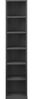 CD Regal Tynset 90x20x20 cm mit 6 Fächern Dunkelgrau [en. casa] Bild 3