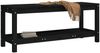 vidaXL Gartenbank Schwarz 108x35x45 cm Massivholz Kiefer 832384 Bild 3