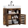 Vasagle Waschbeckenunterschrank mit verstellbarer Ablage, Holz vintagebraun, 30 x 60 x 63 cm Bild 3